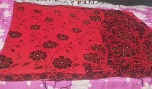 RED&BLACK SAREE