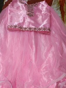 Pink Embellished Party Dress