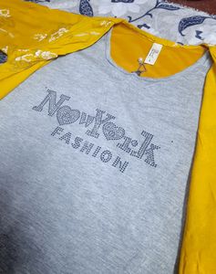 Diya Womens Yellow Stylish Top