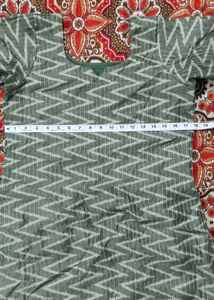 Green Patterned Kurta