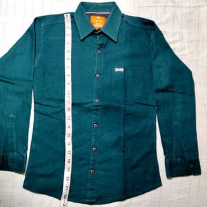 Emerald Green Button-Down Shirt