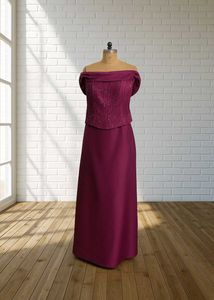 Elegant Purple Two-Piece Set