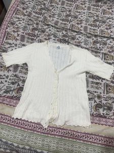 White Knit Cardigan