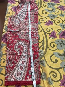 Red Paisley Print Tunic Dress