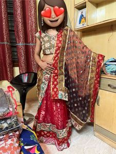 Red Three Piece Lehenga