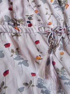 White Floral Kurta/ Dress
