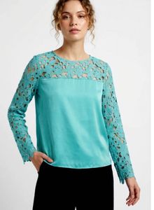 Beautiful Lace Trim Top