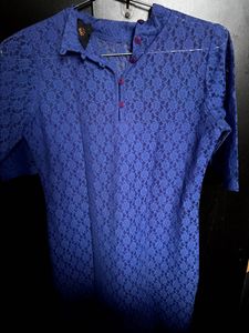 Blue Net Dress
