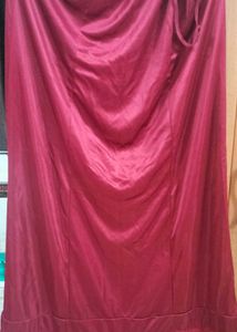 Maroon Fabric Material peticoat under saree