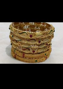Gold Plated Bangle Set