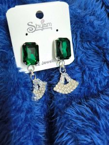 Emerald Green Earrings