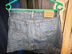 Denim Mini Skirt Size 28-32 inches stretchable