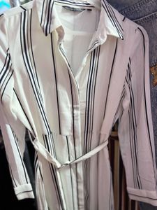 Westside Striped Shirt Dress