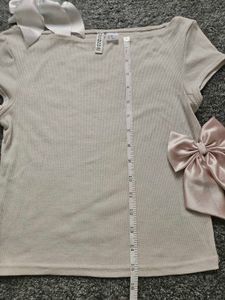 H&amp;M Casual Ribbed Cropped Top