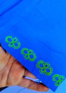 Shuttle Flowers Embroidery Kurti