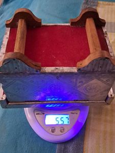 Vintage Silver Metal Treasure Chest