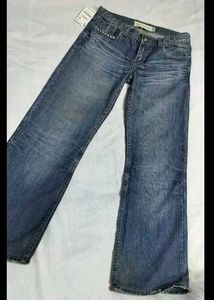 Faded Wide Leg Jeans