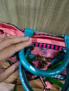 Imported Novelty Print Satchel Handbag