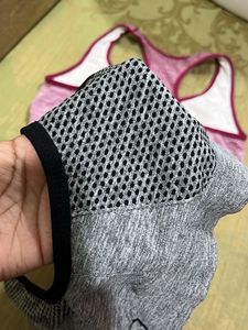 Two Seamless Racerback Sports Bras