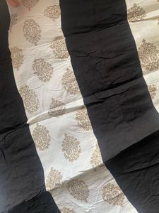 Boho Black &amp; White Tiered Maxi Skirt