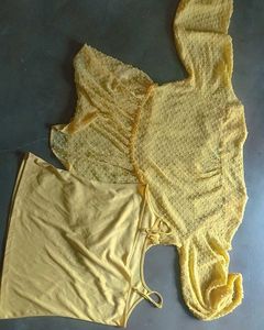Sheer Yellow Top