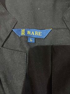 Black gathered crop top