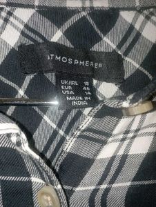 Black &amp; White Checkered Shirt