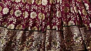 New Mharoon Saree With Blouse