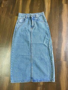 Denim Midi Skirt
