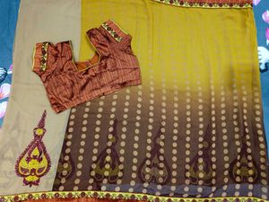 Elegant Yellow Saree