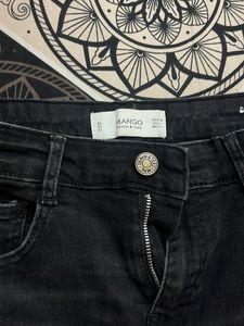 Black Denim Shorts