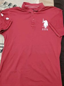 USPA Maroon Polo Shirt