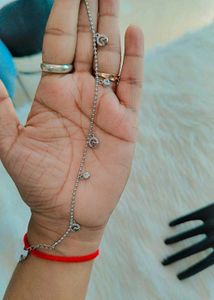 Cute Silver Bracelet/Anklet With Hallmark