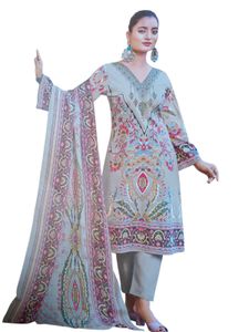 Embroidery Work Lawn Udress Material