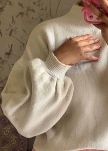 White Pullover Sweater