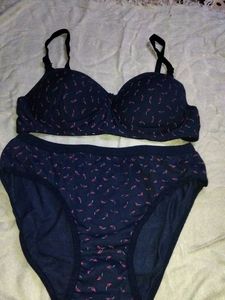 Printed Cute Bra Painty Set