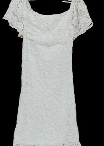 White Lace Bodycon Dress