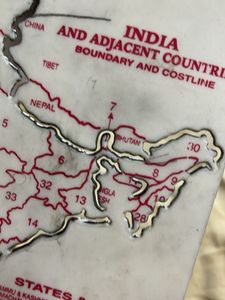 India Map stencil