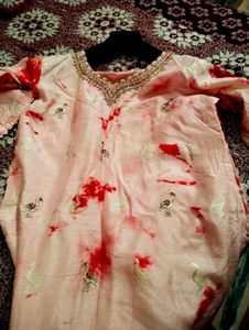 Embroidery Designer Party Wear Kurti Inner Attache