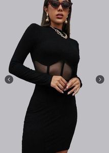 Chic Black Bodycon Mini Dress