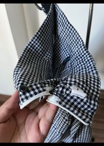 Vintage Checked Pleated High waisted Skirt