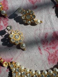 Pearl &amp; Stone Jewelry Set