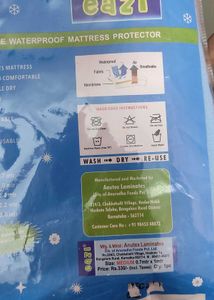 New Light Blue Waterproof Mattress Protector