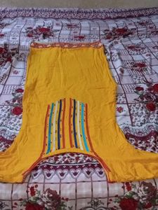 Cotton  Straight  Kurti With Affgani Pant