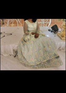 Fully Flared Gown With Three Layers Cancan