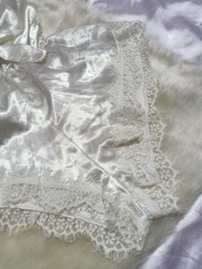 🖤 Cheongsam &amp; White Silk Lingerie🤍