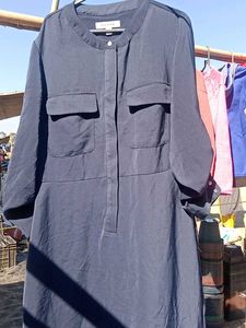 Navy Blue Shirt Dress