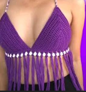 Crocheted Bikini Top Which Has Never Been Used