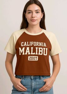 Brown Crop Top