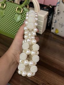 Mini Beaded Bag With Chain Too